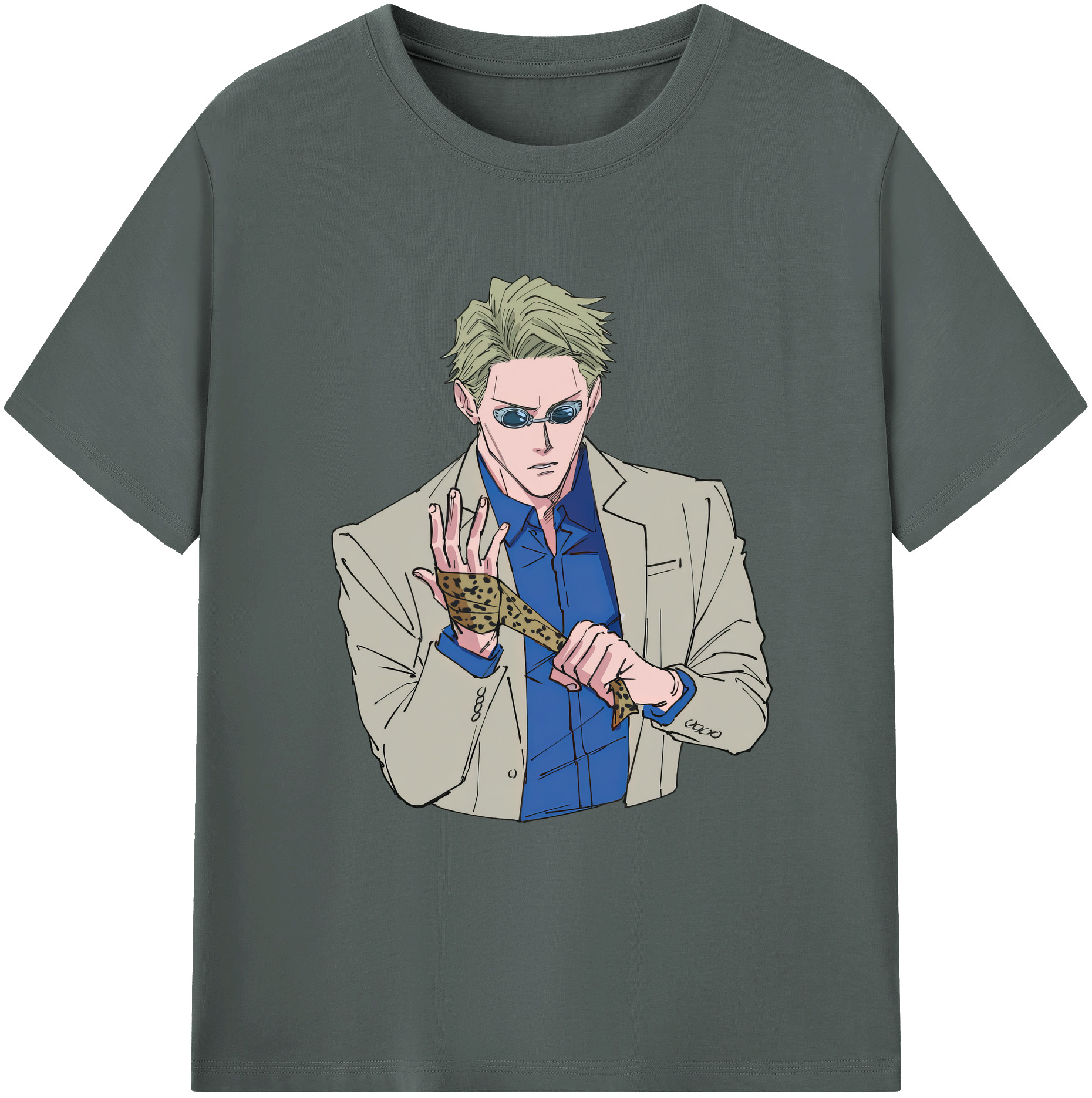 （画像用） 呪術廻戦 Jujutsu Kaisen 綿100％ メンズ半袖Tシャツ｜肌触りやわらか＆通気性